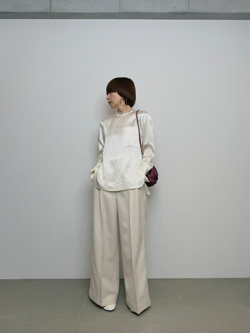plain satin shirt